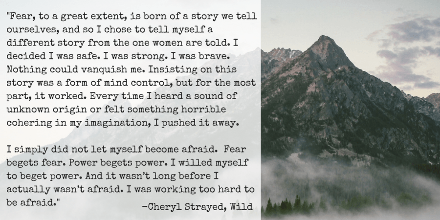 fear begets fear, power begets power